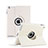 Cover Portafoglio In Pelle con Supporto Rotazione per Apple iPad 2 Bianco