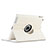 Cover Portafoglio In Pelle con Supporto Rotazione per Apple iPad 4 Bianco