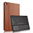 Cover Portafoglio In Pelle con Tastiera per Huawei MediaPad M5 10.8 Marrone