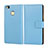 Cover Portafoglio In Pelle per Huawei G9 Lite Cielo Blu