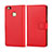 Cover Portafoglio In Pelle per Huawei P9 Lite Rosso