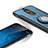 Cover Silicone e Plastica Opaca con Anello Supporto per Huawei G10 Blu