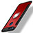 Cover Silicone e Plastica Opaca con Anello Supporto per Huawei Honor Play 7X Rosso