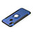 Cover Silicone e Plastica Opaca con Anello Supporto per Huawei P Smart+ Plus Blu