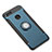 Cover Silicone e Plastica Opaca con Anello Supporto per Xiaomi Mi A1 Blu
