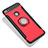 Cover Silicone e Plastica Opaca con Anello Supporto per Xiaomi Redmi 3 High Edition Rosso