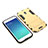 Cover Silicone e Plastica Opaca con Supporto per Samsung Galaxy Amp Prime 3 Oro
