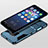 Cover Silicone e Plastica Opaca con Supporto per Samsung Galaxy S9 Blu