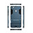 Cover Silicone e Plastica Opaca con Supporto per Xiaomi Redmi Note 5A Prime Blu