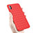 Cover Silicone Morbida In Pelle per Apple iPhone Xs Max Rosso