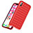 Cover Silicone Morbida In Pelle per Apple iPhone Xs Rosso