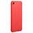 Cover Silicone Morbida Lucido C01 per Apple iPhone 8 Rosso
