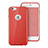 Cover Silicone Morbida Lucido con Foro per Apple iPhone 6 Plus Rosso