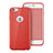 Cover Silicone Morbida Lucido con Foro per Apple iPhone 6 Rosso