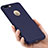 Cover Silicone Morbida Lucido con Foro per Apple iPhone 7 Plus Blu