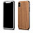 Cover Silicone Morbida Pattern di Venature del Legno per Apple iPhone Xs Max Marrone