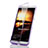 Cover Silicone Trasparente A Flip Morbida per Huawei Mate 7 Viola
