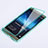 Cover Silicone Trasparente A Flip Morbida per Huawei Mate S Cielo Blu