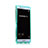 Cover Silicone Trasparente A Flip Morbida per Huawei P9 Cielo Blu