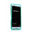 Cover Silicone Trasparente A Flip Morbida per Huawei P9 Plus Cielo Blu