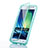 Cover Silicone Trasparente A Flip Morbida per Samsung Galaxy A3 Duos SM-A300F Blu