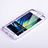Cover Silicone Trasparente A Flip Morbida per Samsung Galaxy A3 SM-300F Viola