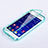 Cover Silicone Trasparente A Flip Morbida per Samsung Galaxy Core Prime G360F G360GY Cielo Blu