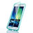 Cover Silicone Trasparente A Flip Morbida per Samsung Galaxy DS A300G A300H A300M Blu