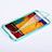 Cover Silicone Trasparente A Flip Morbida per Samsung Galaxy Note 3 N9000 Cielo Blu