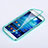 Cover Silicone Trasparente A Flip Morbida per Samsung Galaxy S4 IV Advance i9500 Cielo Blu