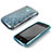 Cover Silicone Trasparente Morbida Cerchio per Apple iPhone 3G 3GS Cielo Blu