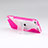 Cover Silicone Trasparente Morbida S-Line con Supporto per Apple iPod Touch 5 Rosa Caldo