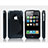 Cover Silicone Trasparente Morbida S-Line per Apple iPhone 3G 3GS Nero