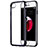 Cover Silicone Trasparente Opaca Laterale per Apple iPhone 7 Nero