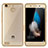 Cover Silicone Trasparente Opaca Laterale per Huawei Enjoy 5S Oro