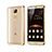 Cover Silicone Trasparente Opaca Laterale per Huawei G7 Plus Oro