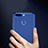 Cover Silicone Trasparente Ultra Slim Morbida per Huawei Honor 8 Pro Blu