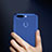 Cover Silicone Trasparente Ultra Slim Morbida per Huawei Honor V9 Blu