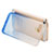 Cover Silicone Trasparente Ultra Slim Morbida Sfumato per Apple iPhone 5 Blu