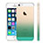 Cover Silicone Trasparente Ultra Slim Morbida Sfumato per Apple iPhone 5S Verde