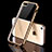 Cover Silicone Trasparente Ultra Sottile Morbida H01 per Apple iPhone 5 Oro