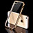 Cover Silicone Trasparente Ultra Sottile Morbida H01 per Apple iPhone 5S Oro