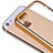 Cover Silicone Trasparente Ultra Sottile Morbida H01 per Apple iPhone 5S Oro