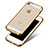 Cover Silicone Trasparente Ultra Sottile Morbida H01 per Apple iPhone SE Oro