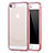 Cover Silicone Trasparente Ultra Sottile Morbida H03 per Apple iPhone 5 Rosa