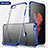 Cover Silicone Trasparente Ultra Sottile Morbida H04 per Apple iPhone 8 Blu