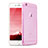 Cover Silicone Trasparente Ultra Sottile Morbida H08 per Apple iPhone 6S Rosa