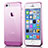 Cover Silicone Trasparente Ultra Sottile Morbida per Apple iPhone 5 Rosa Caldo
