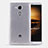 Cover Silicone Trasparente Ultra Sottile Morbida R01 per Huawei Mate 7 Chiaro