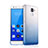 Cover Silicone Trasparente Ultra Sottile Morbida Sfumato per Huawei Honor 7 Dual SIM Blu
